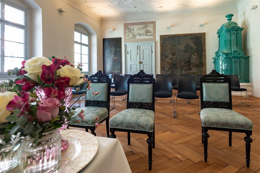 Trauungssaal "Lederwaschsaal" im Schloss Kuenburg